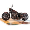 Road Rebel 3D Motorcycle Greeting Card - Birthday Anniversary Holidays Event
