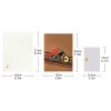 Road Rebel 3D Motorcycle Greeting Card - Birthday Anniversary Holidays Event