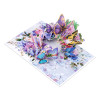 Colorful Whispers Butterfly & Flower 3D Pop Up Greeting Card - Birthday Mother Anniversary Valentine's Day
