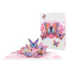 Wings of Color Cherry Blossom 3D Pop Up Greeting Card - Birthday Mother Anniversary Valentine's Day