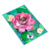 Floating Grace Pink Lotus 3D Pop Up Greeting Card - Birthday Mother Anniversary Valentine's Day