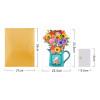 Garden Symphony Mixed Flower 3D Pop Up Pitcher Vase Greeting Card - Birthday Anniversary Mother's Valentine's Day