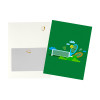 Tennis Game, Set, Snack! Cookie vs Apple 3D Pop Up Greeting Card - Birthday Anniversary Holidays Event