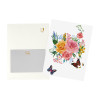 Wings of Joy Butterfly & Flower 3D Pop Up Greeting Card - Anniversary Mother's Valentine's Day