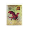 Fiery Red Dragon Fantasy 3D Pop Up Greeting Card - Birthday Event Holiday