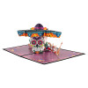 Dance of Spirits Sugar Skull Celebration 3D Pop Up Halloween Card