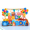 Bundle of Joy Welcome Baby Boy 3D Pop Up Greeting Card