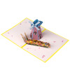 Rustic Charm Floral Windmill 3D Pop Up Greeting Card