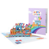 Party on Track 3D Pop Up Train Birthday Card