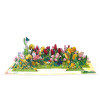 Garden of Joy Colorful Tulips 3D Pop Up Greeting Card