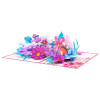 Graceful Galsang Flower Elegant 3D Pop Up Greeting Card