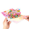 Love & Celebration 3D Anniversary Pop Up Card