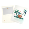 Breathe & Balance Pop Up Yoga Studio Scene Greeting Card