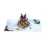 Wings of Wonder Colorful Butterfly 3D Pop Up Greeting Card