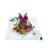 Wings of Wonder Colorful Butterfly 3D Pop Up Greeting Card