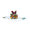 Wings of Wonder Colorful Butterfly 3D Pop Up Greeting Card