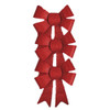 Pack of 3 Christmas Red Present Gift Bows