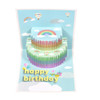 Rainbow Cake 3D Pop Up Birthday Card with Personalized Age Numbers