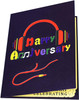 Music Party 3D Pop Up Anniversary Card with Personalized Numbers