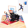 Basketball Players 3D Pop Up Greeting Card