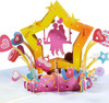 Romantic Couple Star And Hearts Design 3D Pop Up Valentine’s Day Cards