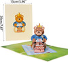 Bear on Picnic Scene 3D Pop Up Birthday Card