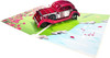 Vintage Red Car 3D Pop Up Greeting Card - Birthday Holiday Event