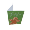 Pack of 20 Gingerbread Man Small Blank Thank You Christmas Cards with Envelopes