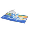 Dolphin Ocean Leap 3D Pop Up Greeting Card - Birthday Holiday Event