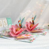 Hummingbird Whispers Pink Blossom 3D Pop Up Greeting Card - Mother's Day Birthday