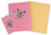 Fluttering Wishes Hot Stamped Pink Butterfly 3D Pop Up Greeting Card