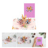 Hot Stamped Purple Butterfly 3D Pop Up Greeting Card - Birthday Mother's Valentine's Day