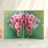 Orchid Elegance Floral 3D Pop Up Greeting Card - Mother's Day Anniversary Birthday