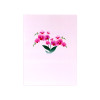 Orchid Elegance Floral 3D Pop Up Greeting Card - Mother's Day Anniversary Birthday