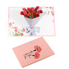 Carnation Charm 3D Pop-Up Floral Greeting Card - Mother's Day Anniversary Birthday