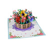 Sunshine & Petals Vibrant Floral Pop-Up Greeting Card - Birthday Mother's Day