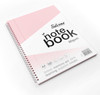 A4+ 100 Pages Twin Wire SEN Pink Paper Dyslexia Notebook - Lined with Margin