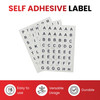 Pack of 420 White on Red/Blue/Green 1-140 Number 8mm Self Adhesive Labels