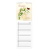 Slim Month To View Calendar 2026 – Botanical Flowers – 143mm x 417mm