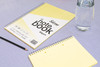 A5+ 100 Pages Twin Wire SEN Yellow Paper Dyslexia Notebook - Lined with Margin