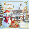 Pack of 10 Snowman & Winter Scene Christmas Boxed Cards