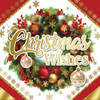 Pack of 10 Festive Wreath Christmas Boxed Cards