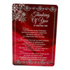 Thinking of You at Christmas Graveside Keepsake Card - Snowy Scene Memorial Card