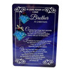 In Loving Memory of a Dear Brother Christmas Graveside Keepsake Card - Festive Design Memorial Card