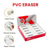 Pack of 10 PVC Rectangular Erasers