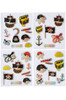 Pack of 12 Shiny Pirate Design Stickers