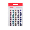 Pack of 90 Assorted Fashion Colours 15mm Self-Adhesive Shiny Stars