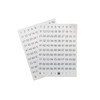 Pack of 220 White on Black 8x10mm 1-99 Numbers Self-Adhesive Labels