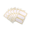 Pack of 21 Gold Border Printed 34x75mm Self-Adhesive Labels