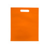 Pack of 25 Orange Coloured 30x25cm Non-Woven Patch Handle Bags